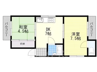 緑地桜ワンション【4階】の間取り