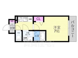 「ファーストフィオーレ京都円町」【2階】の間取り