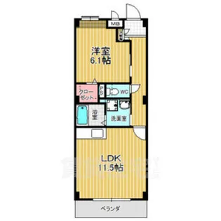 プランドール尾崎山【2階】の間取り