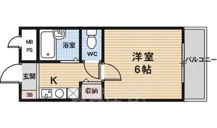 エリーフラッツ西京極【4階】の間取り