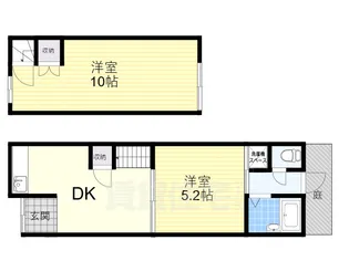 大阪府大阪市住吉区遠里小野7丁目【一戸建】の間取り