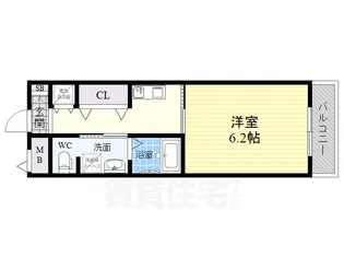 十三本町ウィンズマンションⅡ【5階】の間取り