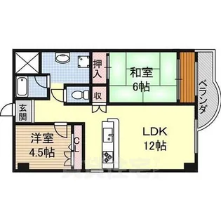 滝子アネックス【2階】の間取り