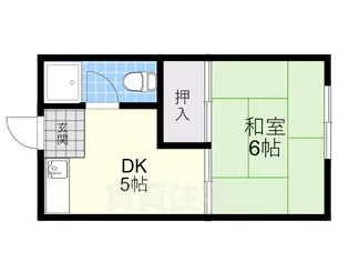 コーポ青木【5階】の間取り