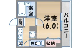 1Kの間取り画像