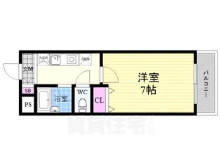 ヴェール一乗寺【3階】の間取り