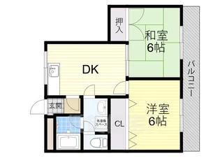 アクティ金田【4階】の間取り