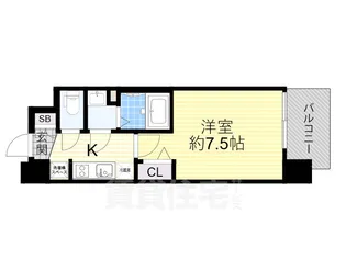 プレサンス大阪都島エレナード【9階】の間取り