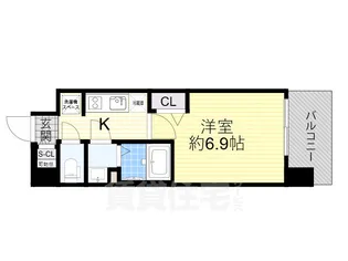 プレサンス大阪都島エレナード【4階】の間取り