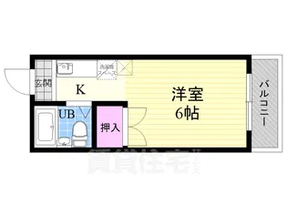 ラ・フォンテ御所西【2階】の間取り
