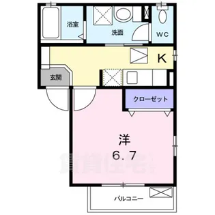 アリーナ堀田【1階】の間取り