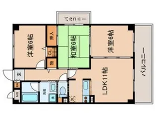 エトワール千代田【9階】の間取り