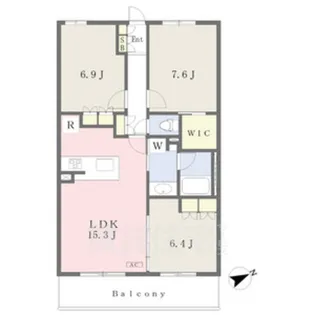 Residence d’ 東山【2階】の間取り