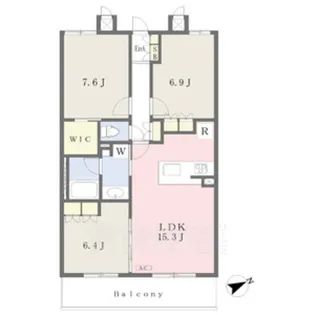 Residence d’ 東山【4階】の間取り