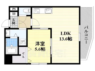 ドリームコート武庫川【4階】の間取り