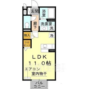 クレアコートA棟【1階】の間取り