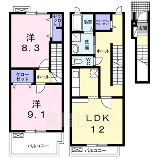 イマーブル東光【2階】の間取り