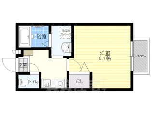 ル ボヌール【1階】の間取り