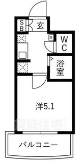フィオーレ都島北【5階】の間取り
