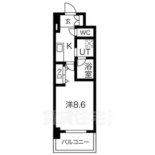 PURE RESIDENCE 名駅南【9階】の間取り