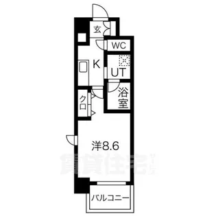 PURE RESIDENCE 名駅南【7階】の間取り