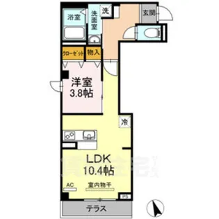 N-STAGE東別院【1階】の間取り