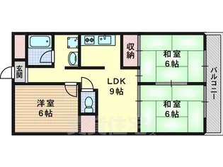 シャルレ8番館【2階】の間取り