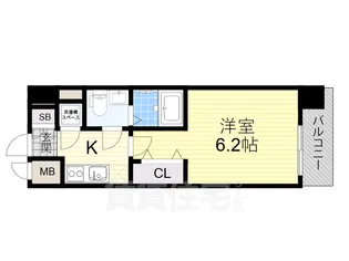 エスリード大阪シティグランツ【8階】の間取り