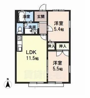 フレグランスガーデンA、B棟【1階】の間取り