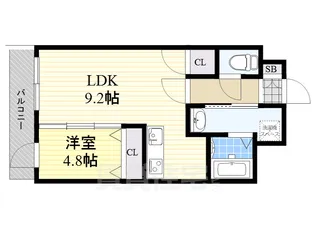 グロースメゾン博多山王【7階】の間取り