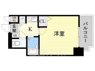 大阪府大阪市都島区都島本通2丁目【マンション】の間取り