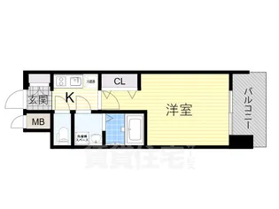 1Kの間取り画像