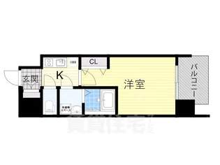 レジュールアッシュ塚本レジデンス【4階】の間取り