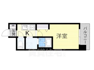 レジュールアッシュ塚本レジデンス【4階】の間取り