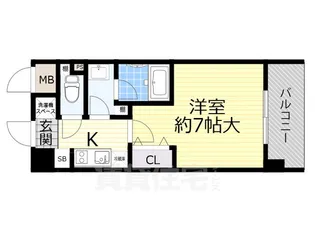 新大阪南グランドマンション【4階】の間取り