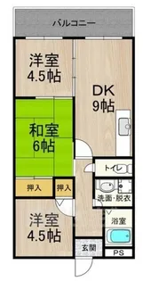 カーサフィオーレ壱番館【5階】の間取り
