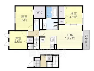 アルブル A棟【2階】の間取り
