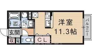 ハイツエイト3【1階】の間取り