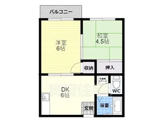 サンコーハイツ【2階】の間取り