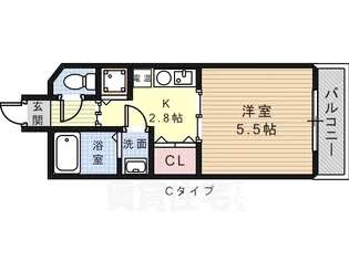 ブレスコート新金岡1号館【4階】の間取り