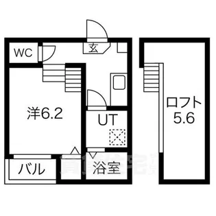 ロイヤルクレスト八熊【2階】の間取り