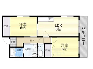 プラソーレ【2階】の間取り
