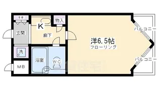 DETOM-1鴨川【3階】の間取り
