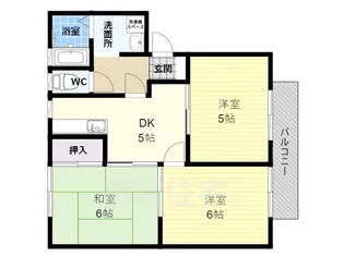 パークハイツ【2階】の間取り