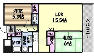 コンフォート車道【5階】の間取り