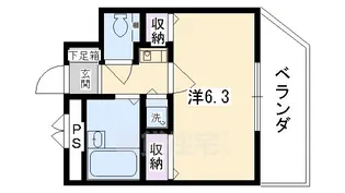 プレサンス京都駅前【11階】の間取り