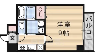 クレシア道頓堀【5階】の間取り