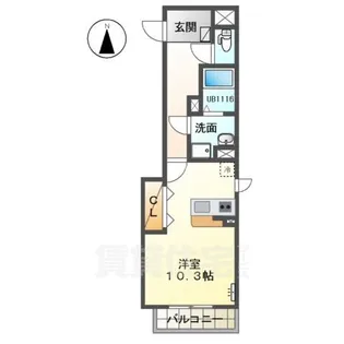 サザンホープ【1階】の間取り
