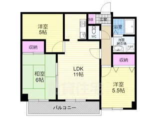 エクラ桂駅前【3階】の間取り