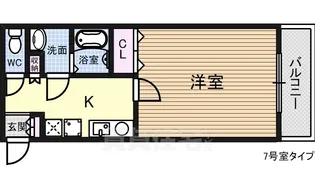 フェリエ新大阪【5階】の間取り